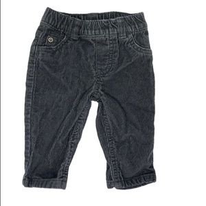 4/$12 💥♻ Carter's Infant Light Black Corduroy Jeans | Size 6m | 608